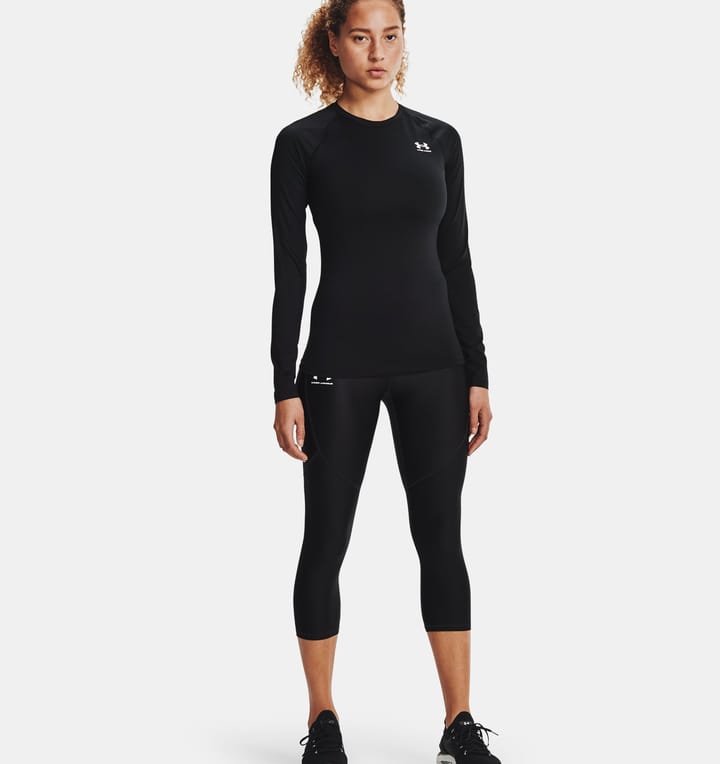 Under Armour Women's HeatGear Compression Long Sleeve Black/White Under Armour