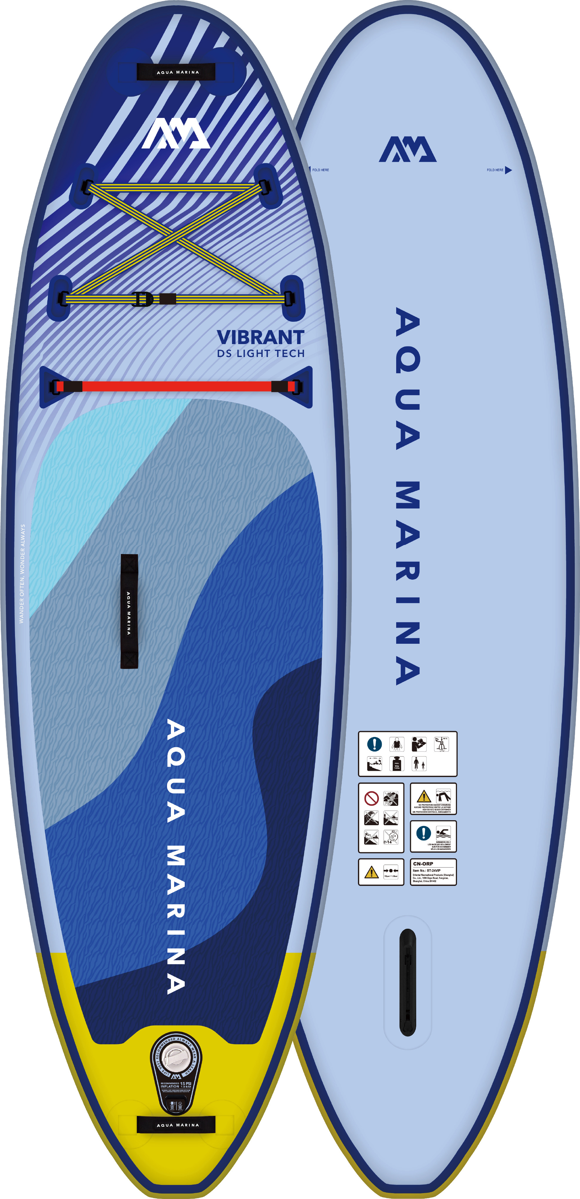Aqua Marina Kids' Vibrant SUP Blue Purple SUP OneSize