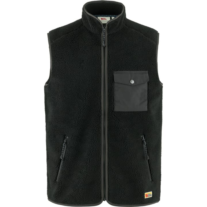 Fjällräven Vardag Pile Fleece Vest M Black-Dark Grey Fjällräven