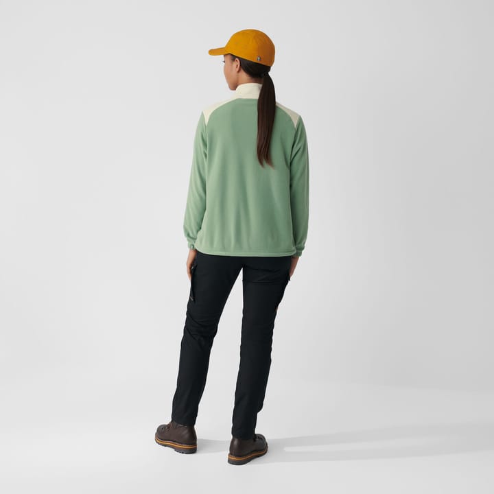 Women's Vardag Lite Fleece Chalk White-Light Olive Fjällräven