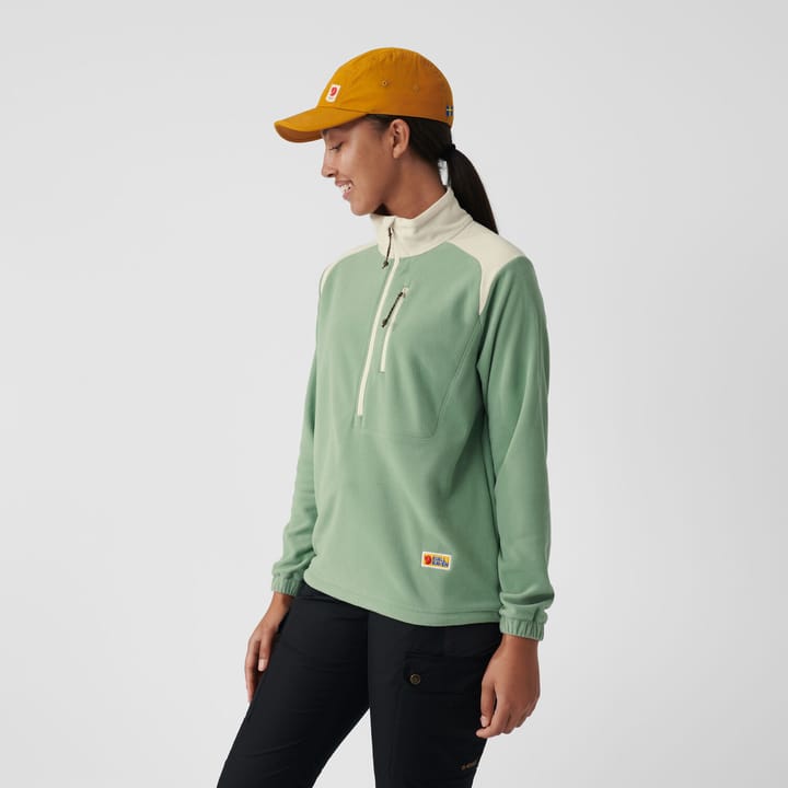 Women's Vardag Lite Fleece Chalk White-Light Olive Fjällräven