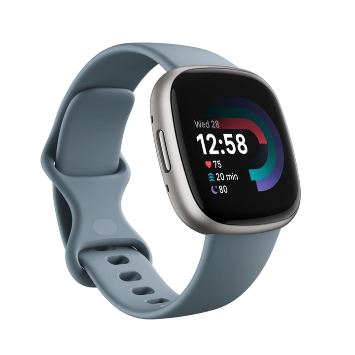Fitbit Versa 4 Waterfall Blue/Platinum Fitbit Fitbit Versa 4 Waterfall Blue/Platinum Fitbit