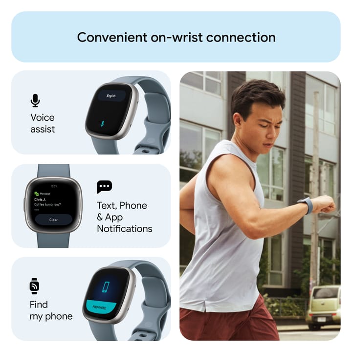 Fitbit Versa 4 Waterfall Blue/Platinum Fitbit