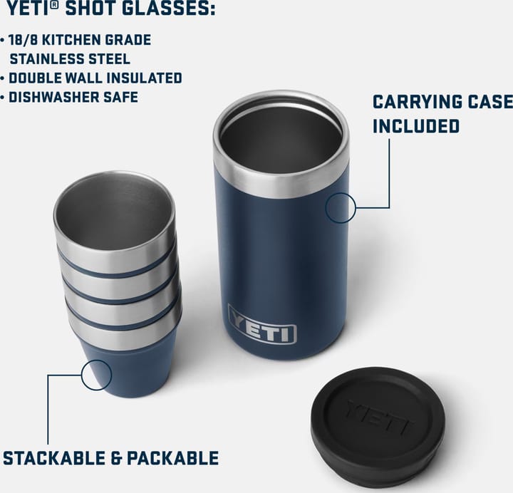 Yeti Shot Glasses Black Yeti
