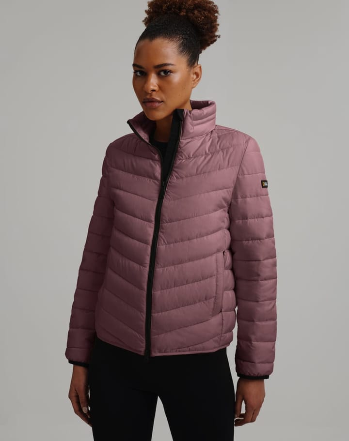 National Geographic NO GOOSE puffer jacket stand up collar W darkrose National Geographic