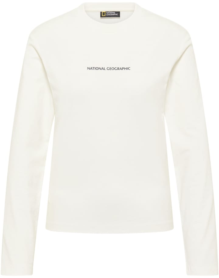 National Geographic GRAPHIC TEE LONGSLEEVE snow white National Geographic National Geographic GRAPHIC TEE LONGSLEEVE snow white National Geographic