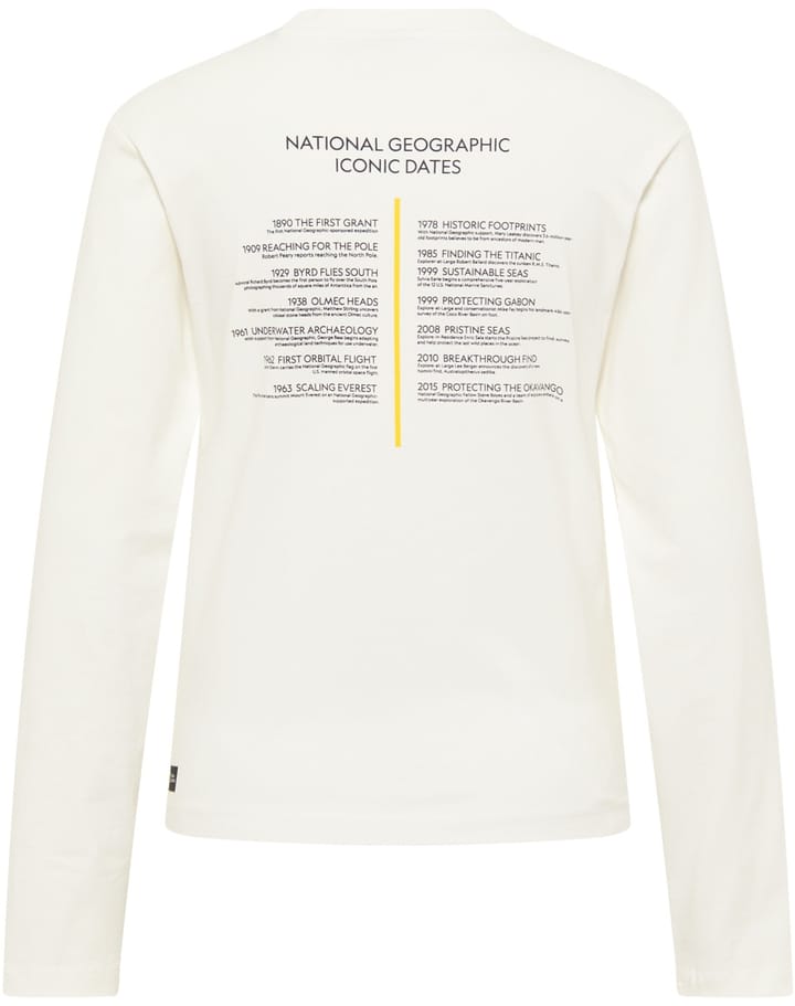 National Geographic GRAPHIC TEE LONGSLEEVE snow white National Geographic