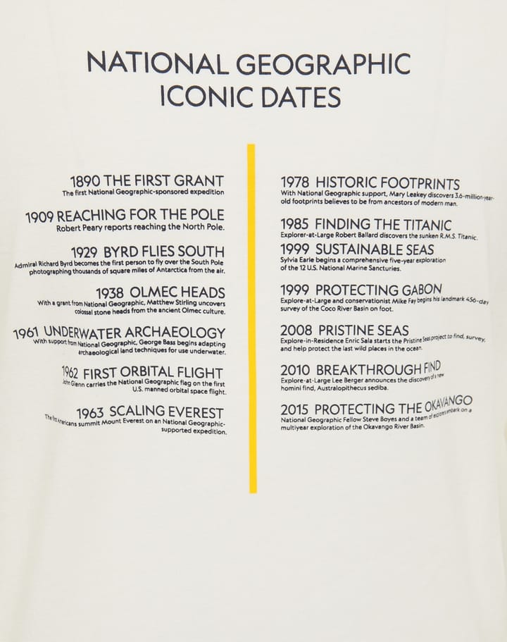 National Geographic GRAPHIC TEE LONGSLEEVE snow white National Geographic
