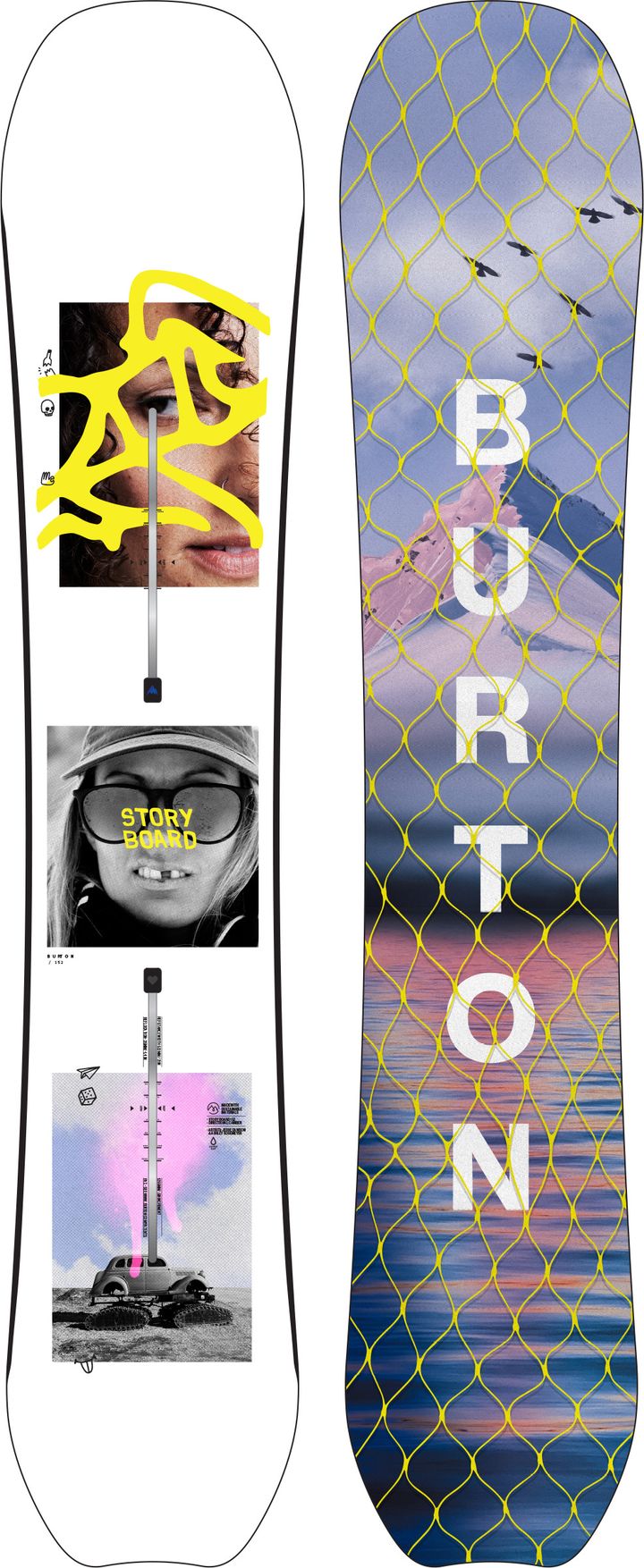 Burton Women's Story Board Camber Snowboard White Burton Burton Women's Story Board Camber Snowboard White Burton