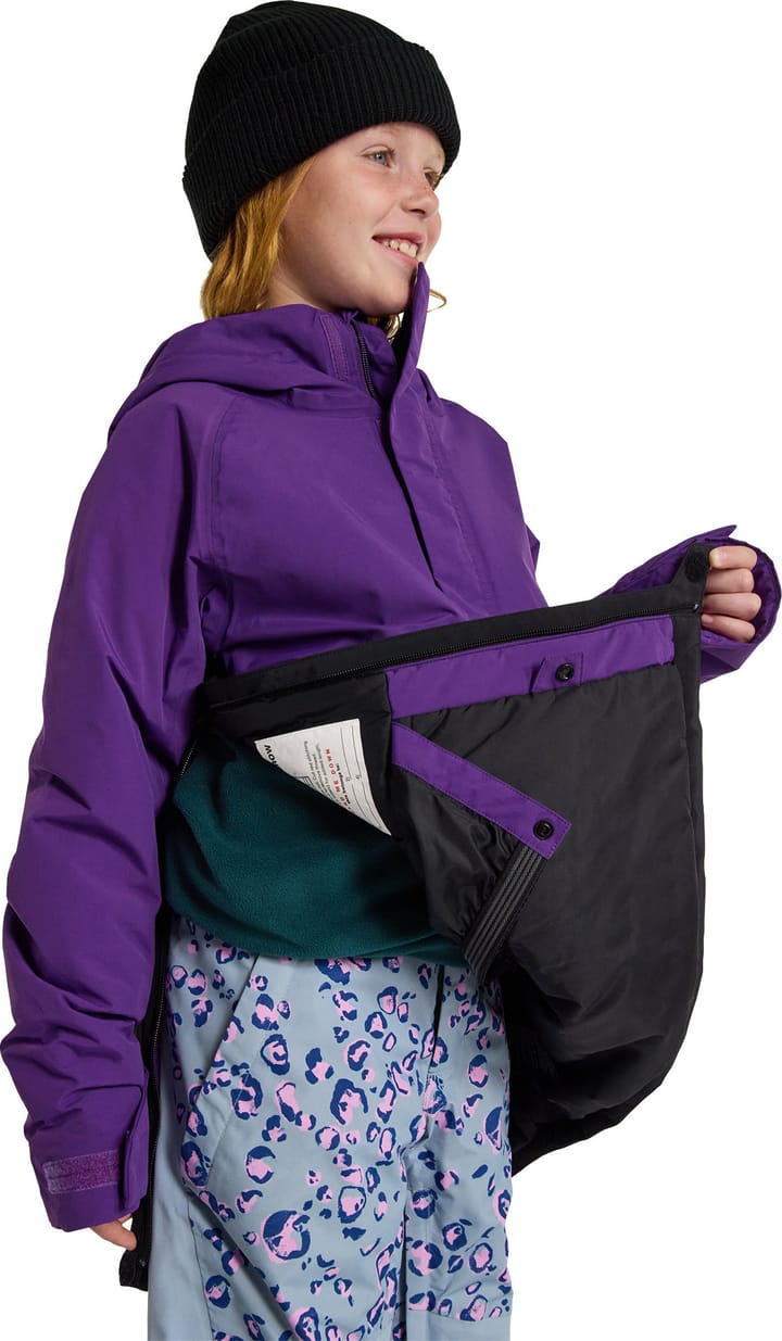 Burton Kids Frostner Anorak Imperial Purple/true Black Burton Burton Kids Frostner Anorak Imperial Purple/true Black Burton