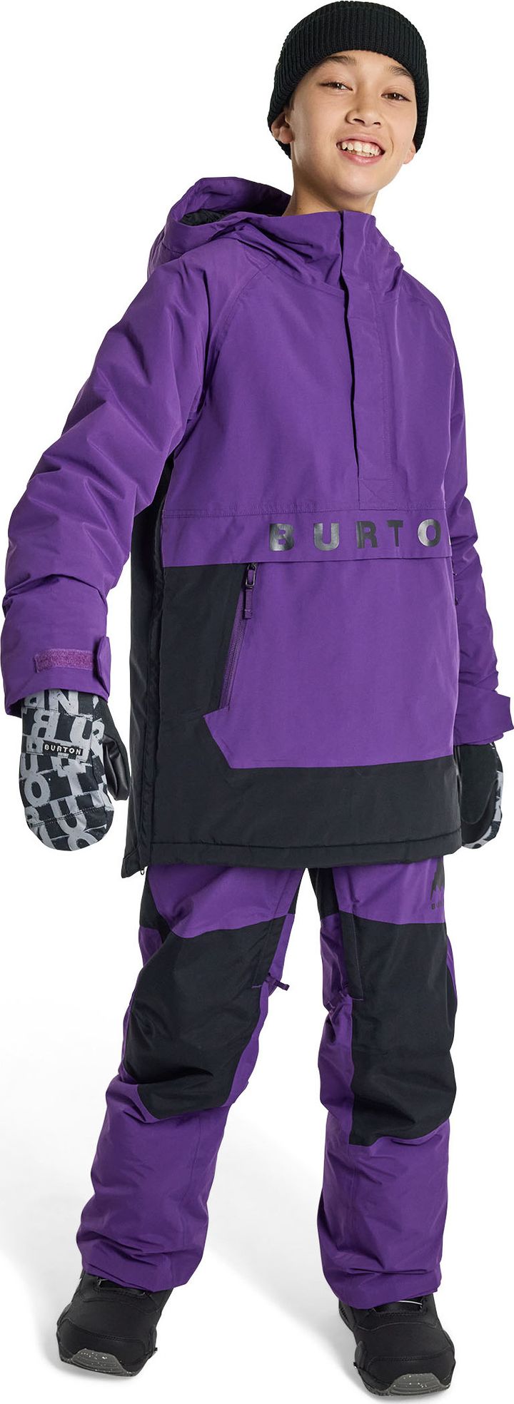 Burton Kids Frostner Anorak Imperial Purple/true Black Burton Burton Kids Frostner Anorak Imperial Purple/true Black Burton