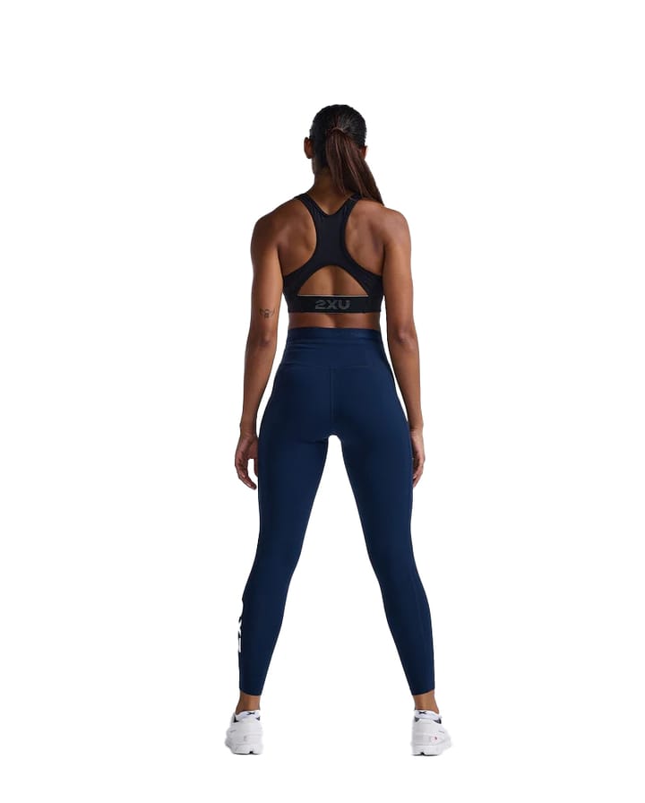 2XU Women's Form Stash Hi-Rise Compression Tights Midnight/White 2XU