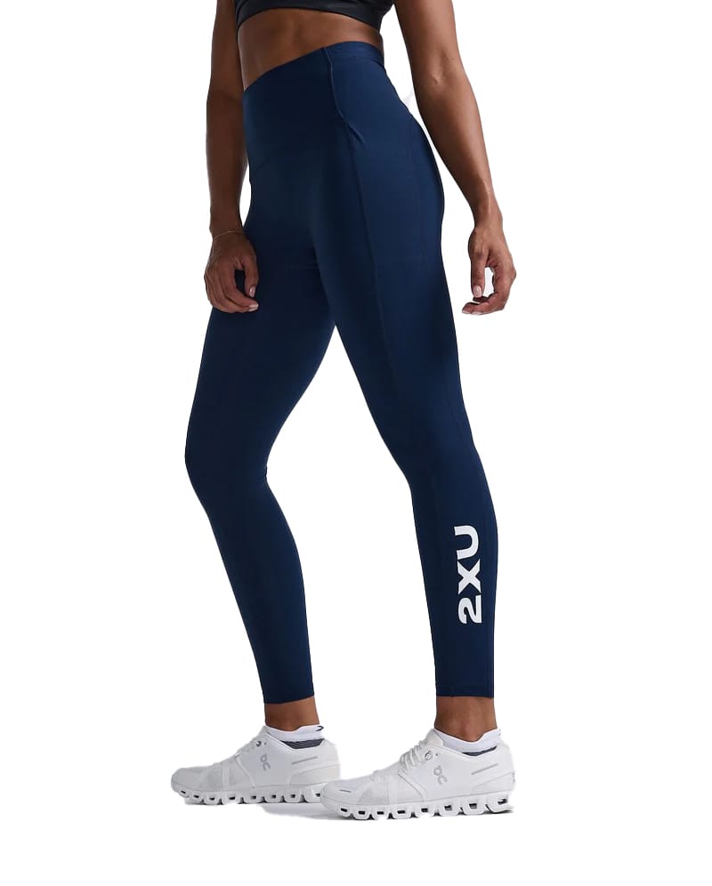 Women's Form Stash Hi-Rise Compression Tights MIDNIGHT/WHITE