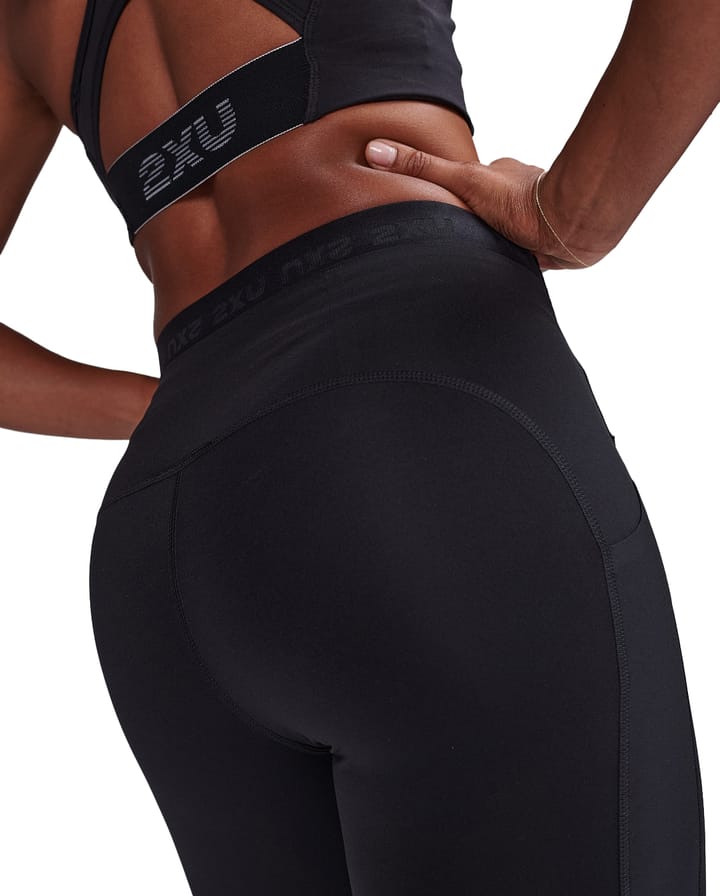 2XU Women's Form Stash Hi-Rise Compression 7/8 Black/Black 2XU