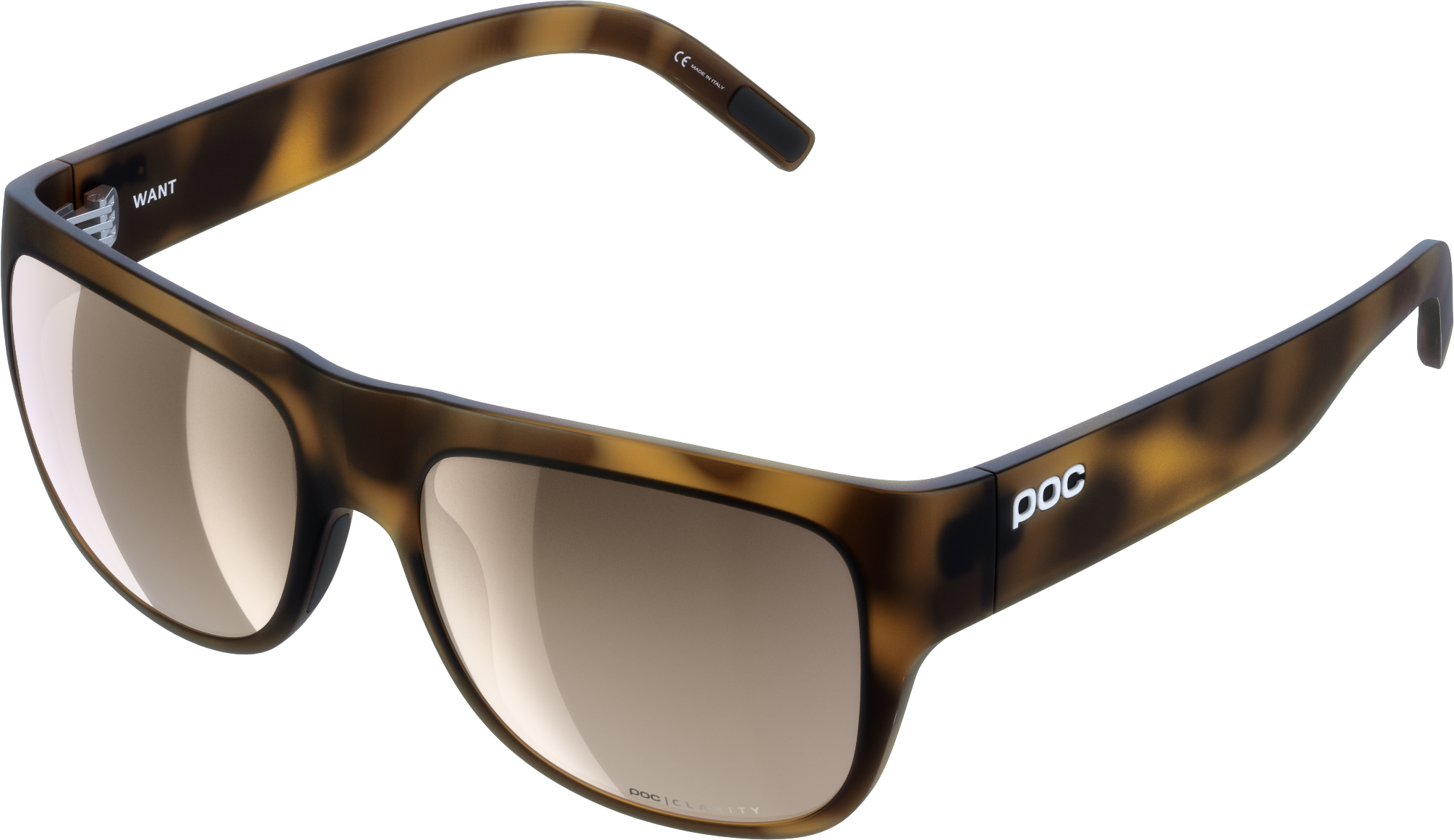 POC Want Tortoise Brown/Clarity Trail Partly Sunny Silver
