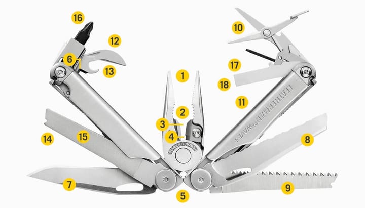Leatherman Multiverktøy Wave Pluss M/Nylontaske BL Steel Leatherman