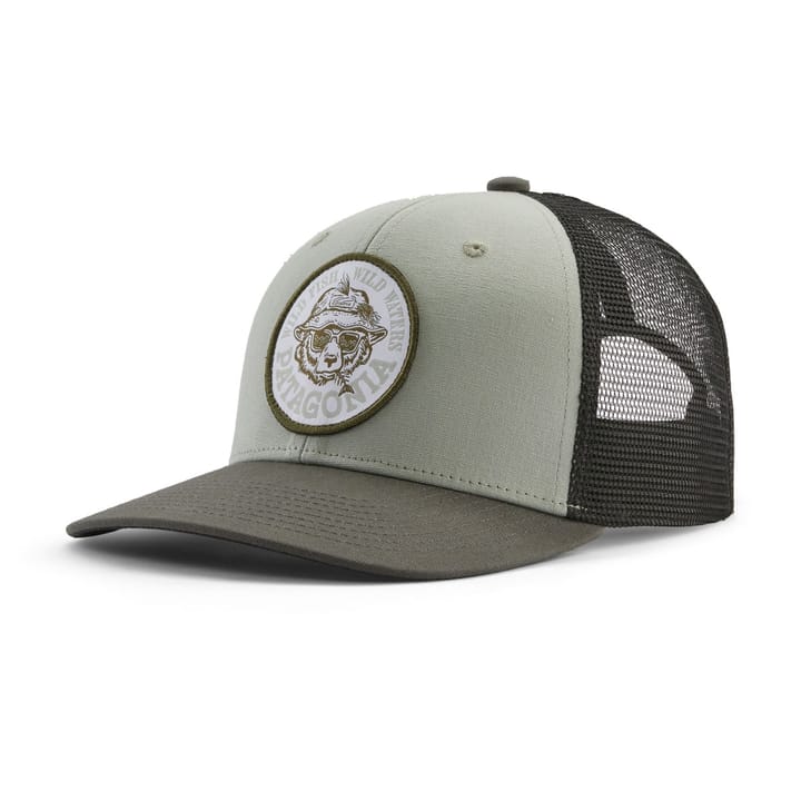Patagonia Take A Stand Trucker Hat Wild Grizz: Sleet Green Patagonia