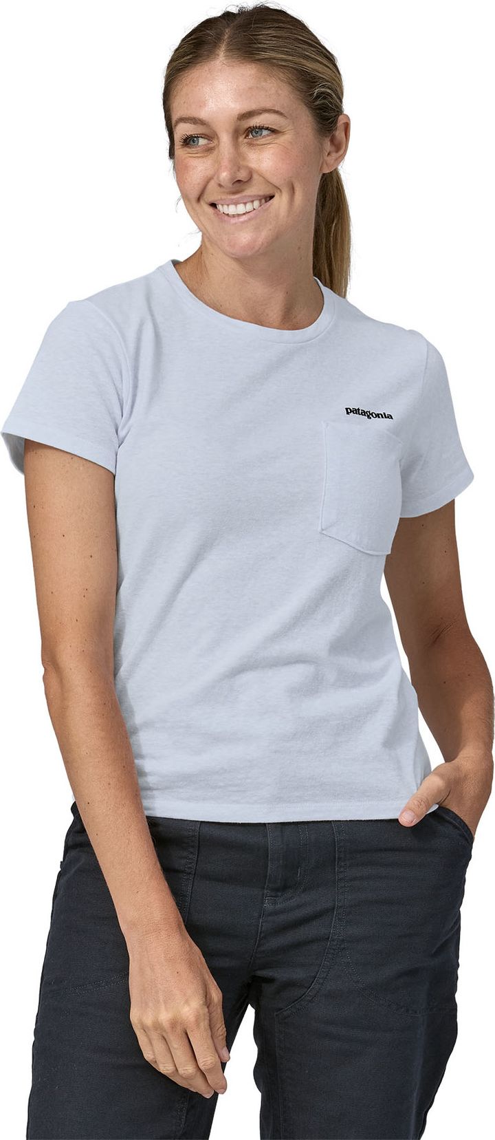 Patagonia Women's Home Water Trout Pocket Responsibili-Tee White Patagonia