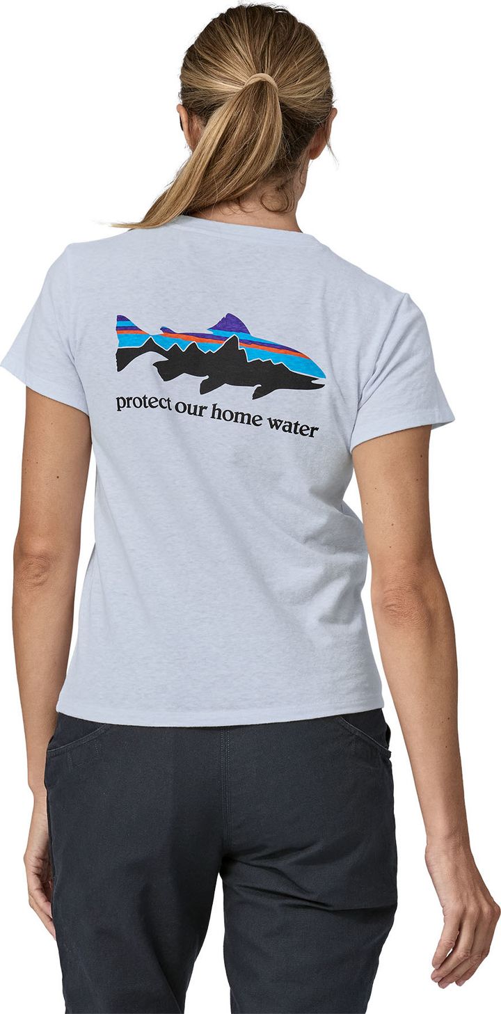 Patagonia Women's Home Water Trout Pocket Responsibili-Tee White Patagonia