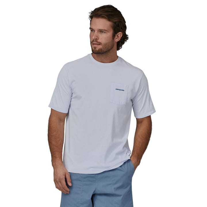 Patagonia Men's Boardshort Logo Pocket Responsibili-Tee White Patagonia
