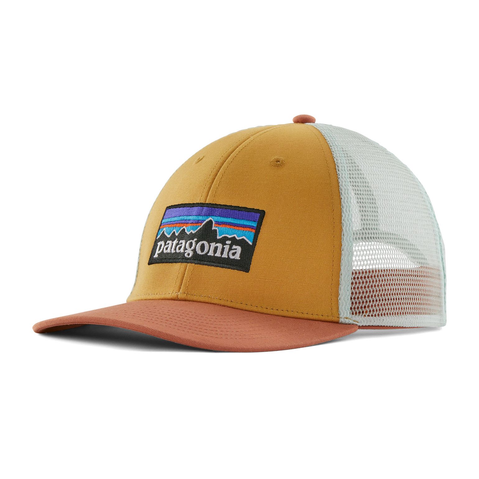 Patagonia P-6 Logo Lopro Trucker Hat Pufferfish Gold