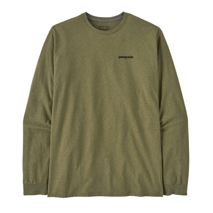 Patagonia Men's Longsleeve P-6 Logo Responsibili-Tee Buckhorn Green Patagonia