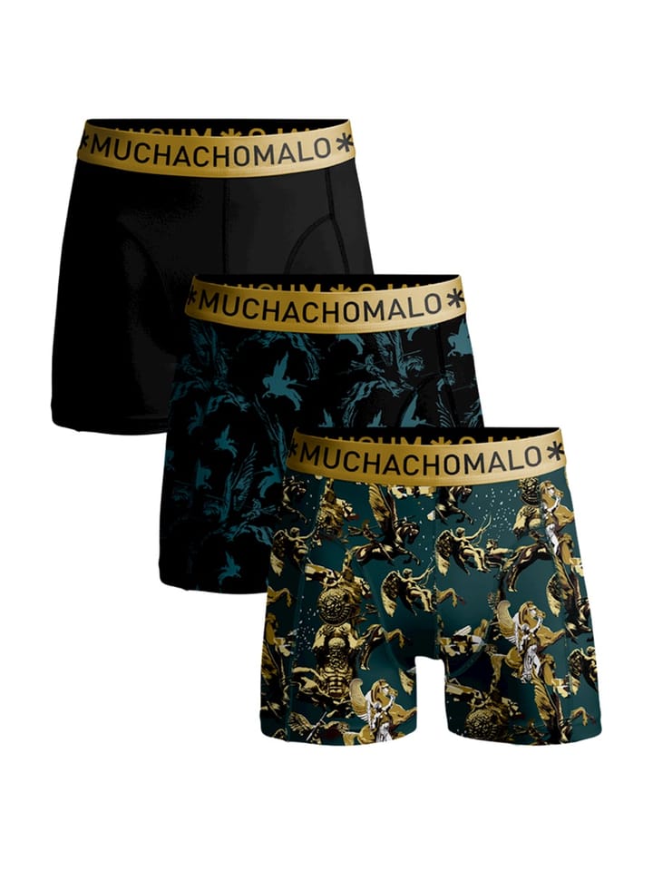 Muchachomalo 1010 Battle Of The Statues 3pk Boxer Print/Print/Solid Muchachomalo