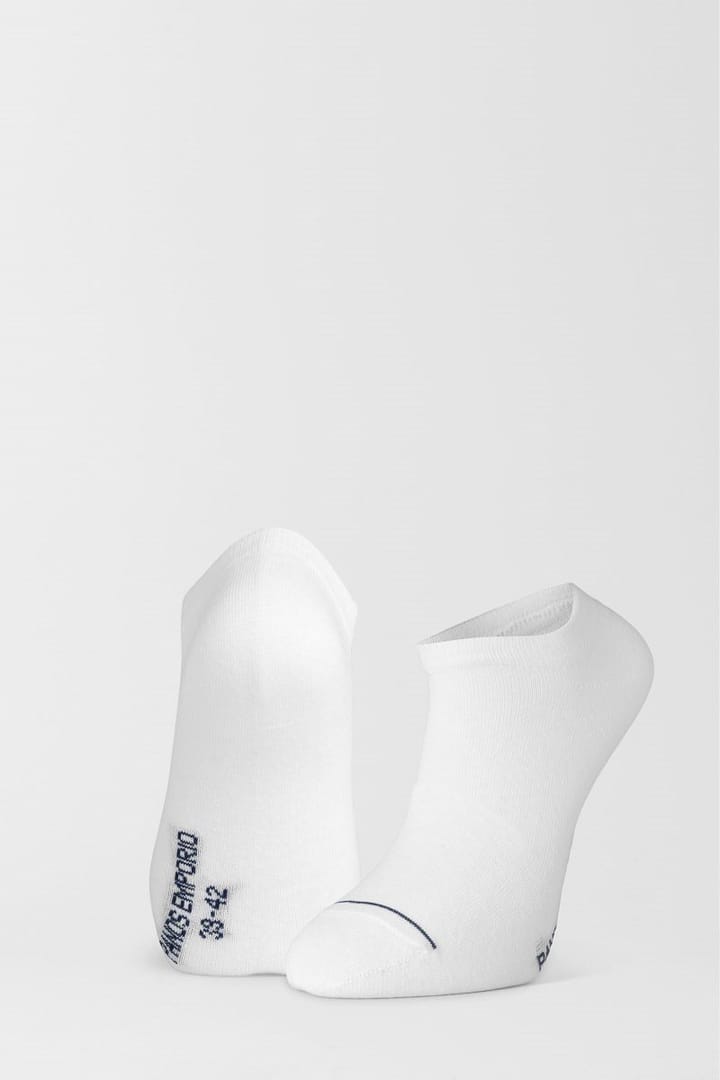 Panos Emporio 6pk Unisex Cotton Casual Sneaker Liner White Panos Emporio