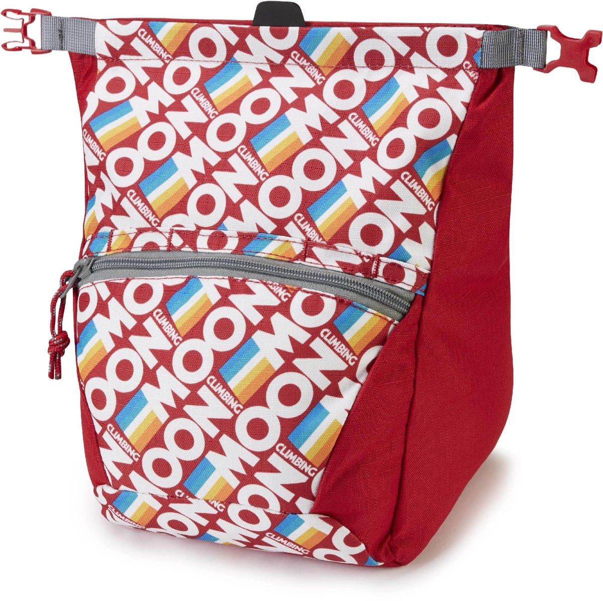 Moon Climbing Bouldering Chalk Bag Retro Stripe True Red