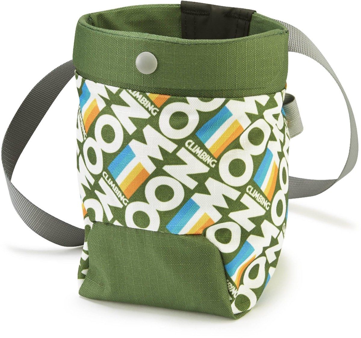 Moon Trad Chalk Bag Retro Stripe Green