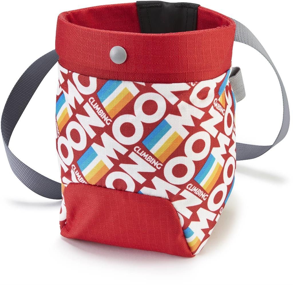 Moon Trad Chalk Bag Retro Stripe True Red