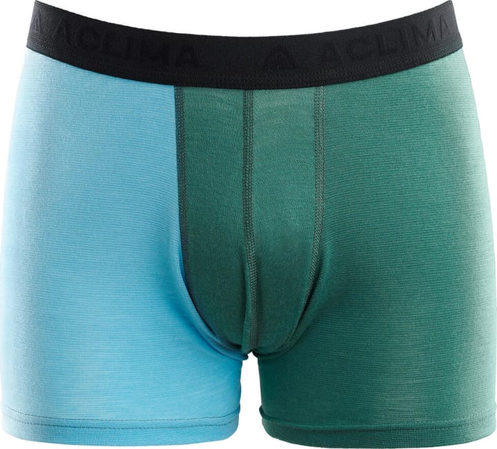 Aclima Men's Aclima WarmWool Boxer North Atlantic/Reef Waters Aclima