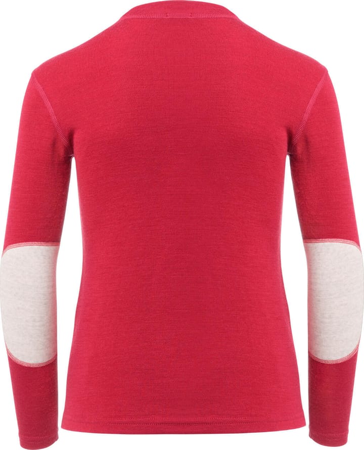 Aclima Warmwool Shirt Crew Neck Children Jester Red/Beige Melange Aclima
