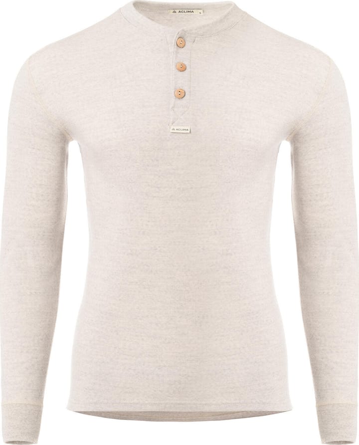 Aclima WarmWool Granddad Man Beige Melange Aclima
