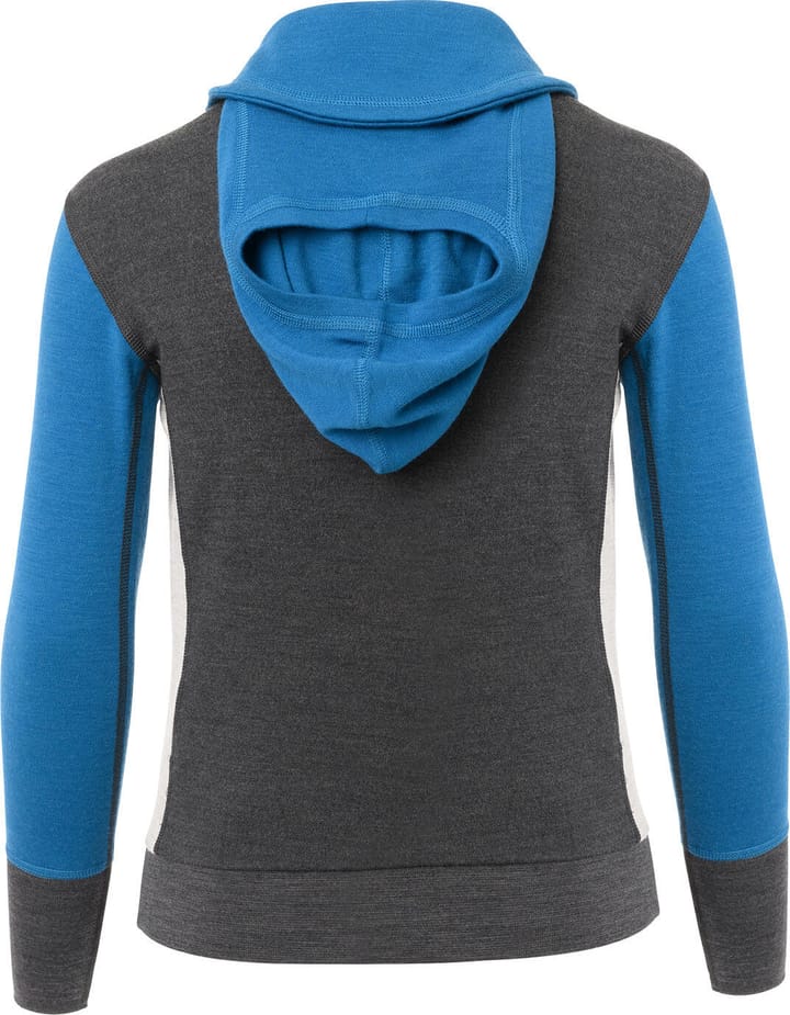 Aclima Warmwool Hood Sweater Children Corsair/Marengo/Beige Melange Aclima