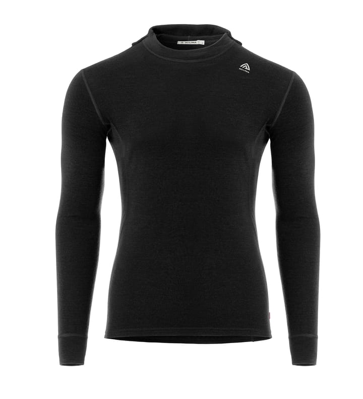 Aclima Men's Warmwool Hoodsweater V2 Jet Black Aclima