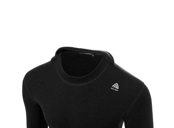 Aclima Men's Warmwool Hoodsweater V2 Jet Black Aclima