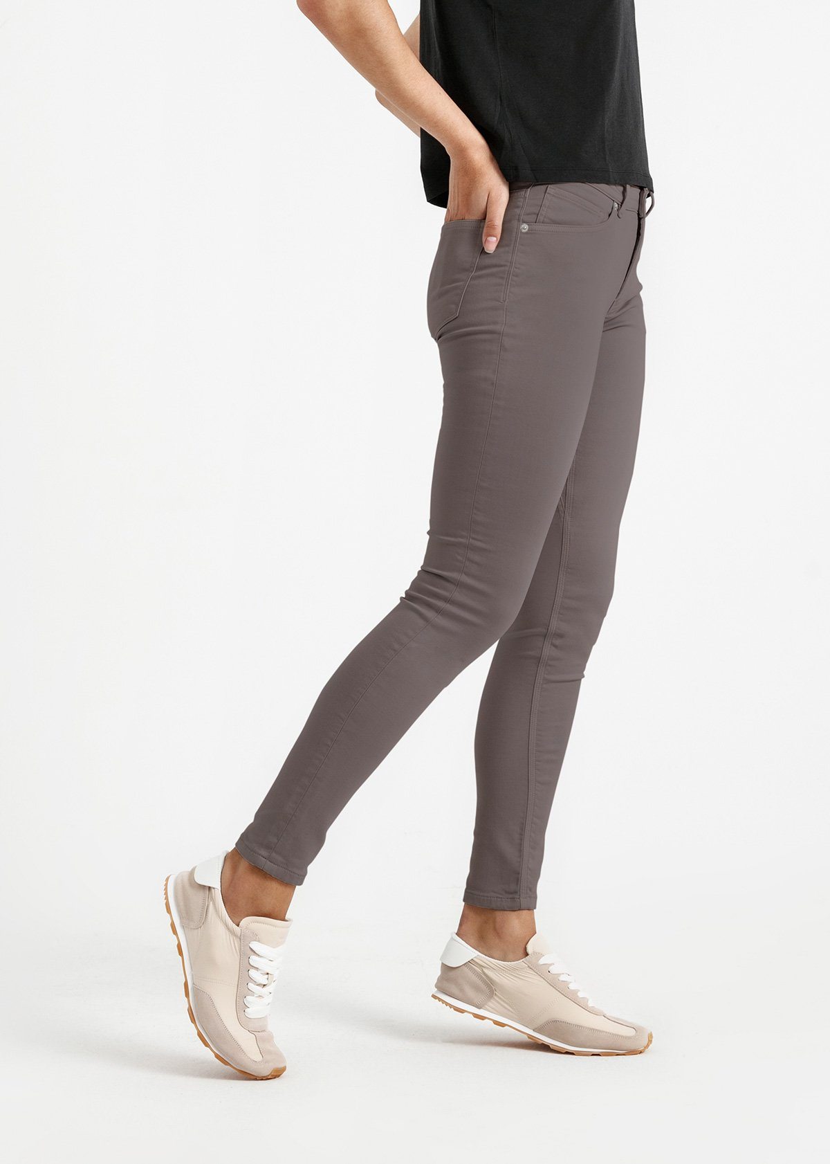 Duer No Sweat Skinny Gravity Grey