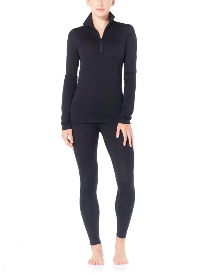 Icebreaker Wmns 200 Oasis LS Half Zip Black Icebreaker