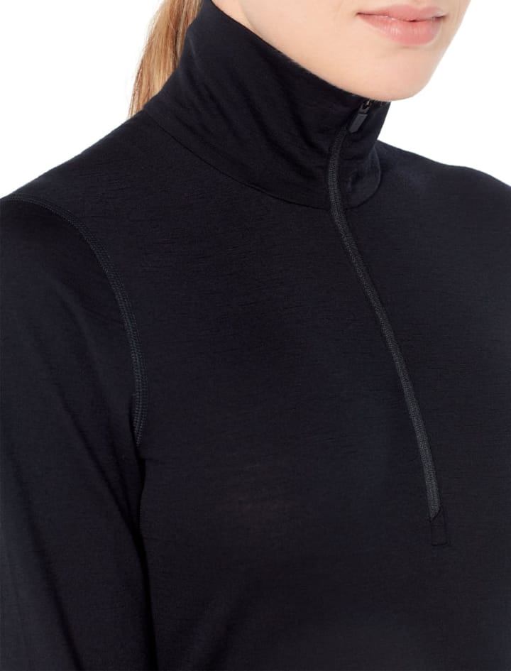 Icebreaker Wmns 200 Oasis LS Half Zip Black Icebreaker