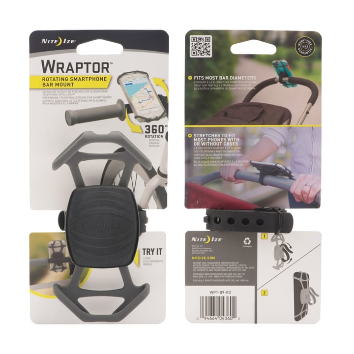 Nite Ize Wraptor™ Rotating Smartphone Bar Mount Nocolour Nite Ize