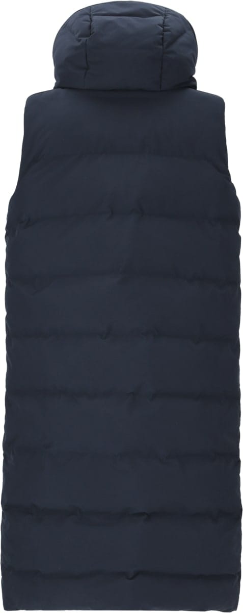 Weather Report Chief W Long Puffer Vest Navy Blazer Weather Report