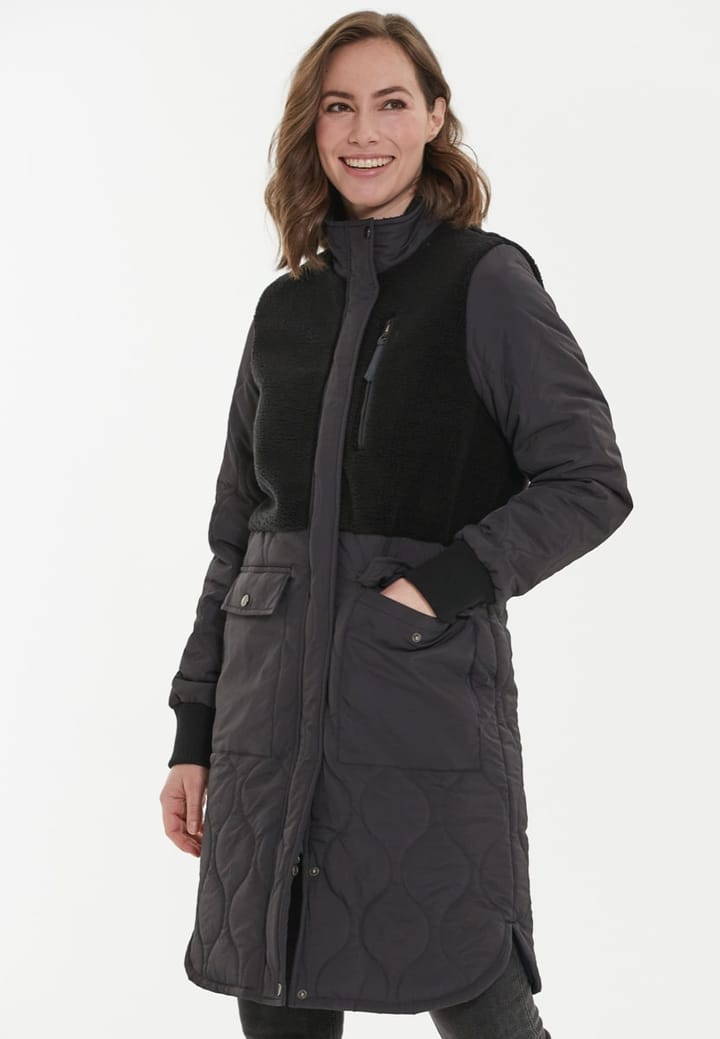 Weather Report Hollie W Long Quilted Jacket Phantom Weather Report