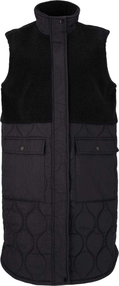 Weather Report Hollie W Long Quilted Vest Phantom