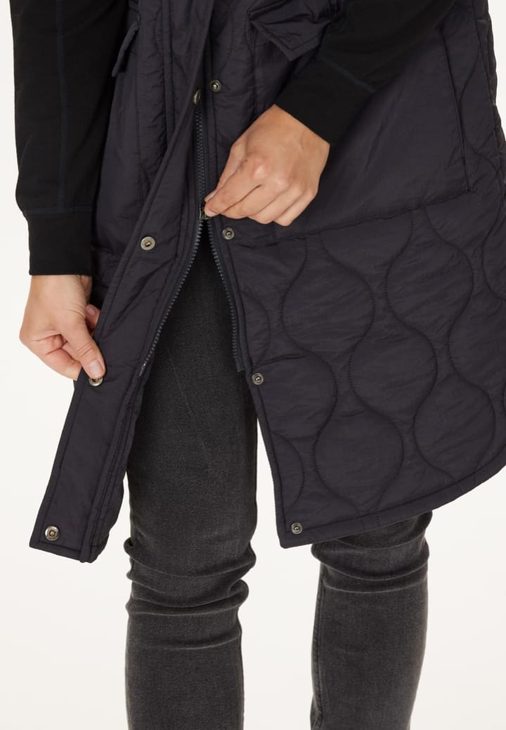 Weather Report Hollie W Long Quilted Vest Phantom Weather Report
