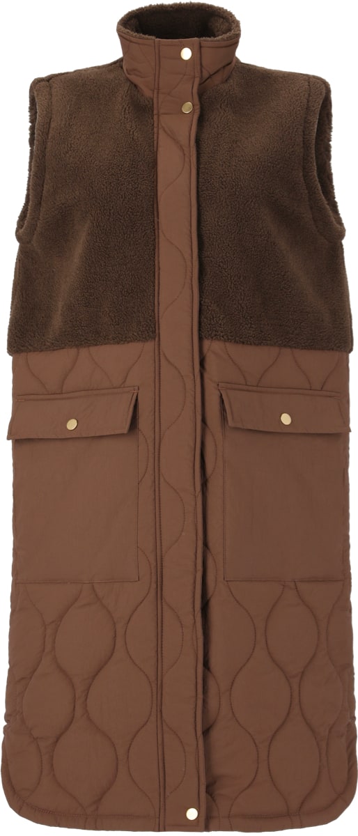 W Quilted Hollie Phantom Weather Long Vest Report