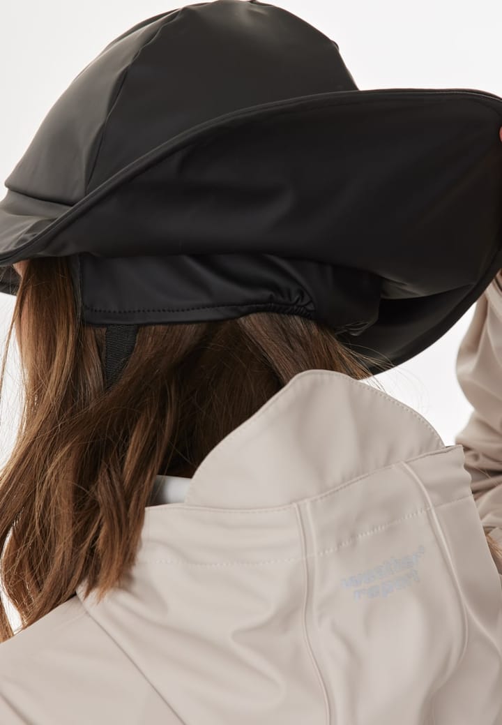 Weather Report Darby Unisex Pu Rain Hat Black