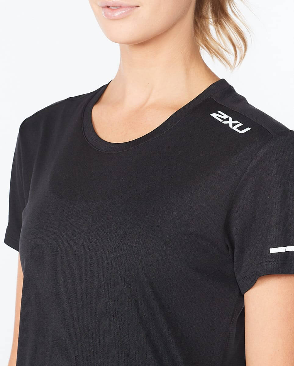 2XU Women's Aero Tee Black/Silver