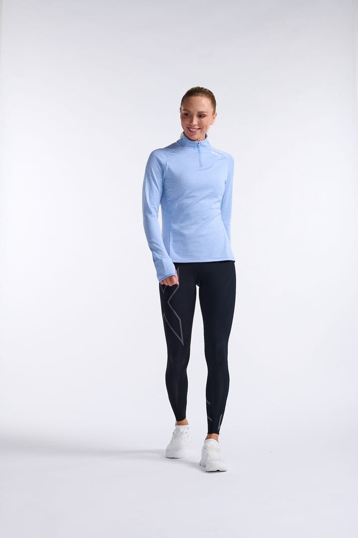 2XU Women's Ignition 1/4 Zip Hydrangea/White Reflective 2XU 2XU Women's Ignition 1/4 Zip Hydrangea/White Reflective 2XU