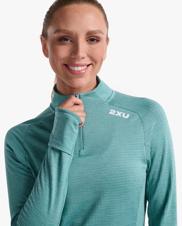 2XU Women's Ignition 1/4 Zip Raft/White Reflective 2XU